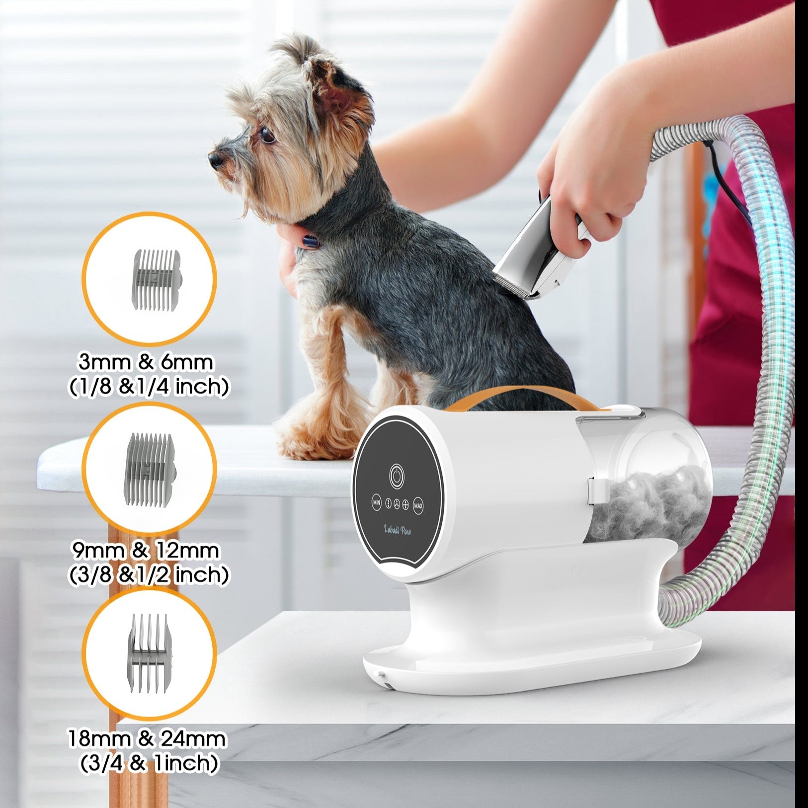 LubadiPaw FurClean 5-in-1 Pet Grooming Kit (AirClipper)